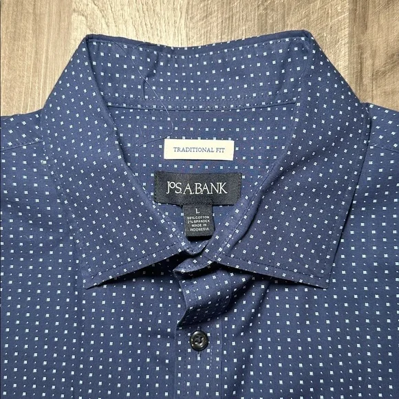 Jos. A. Bank Traditional Fit Long Sleeve Button Down - Large - Picture 5 of 6